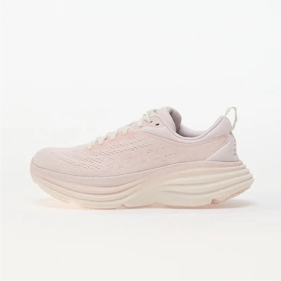 Hoka Women's Soft Pink Running Sneakers - Picture 2 of 7